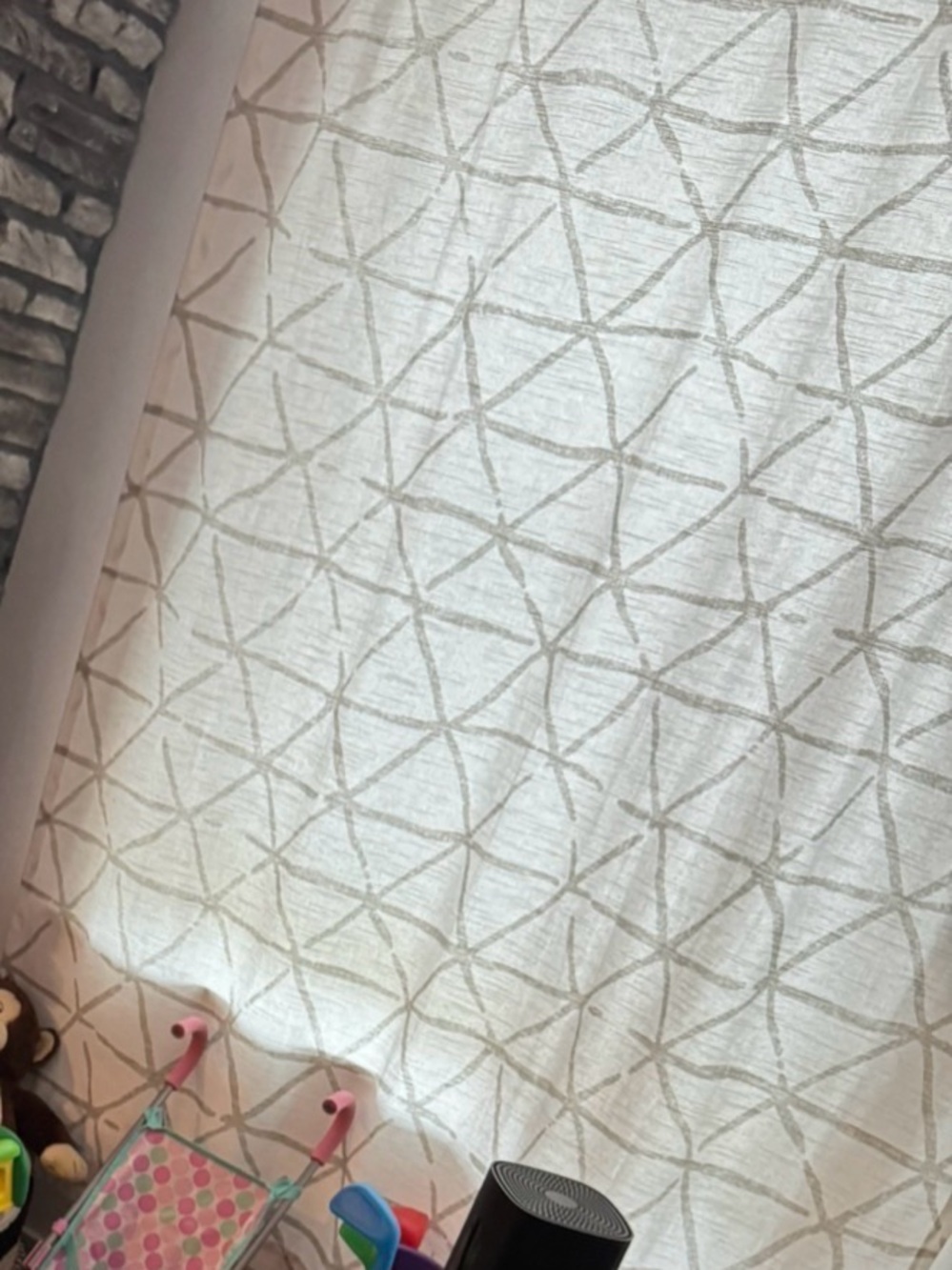 Threshold Curtains- set of 2 geometric - Picture 5 of 8